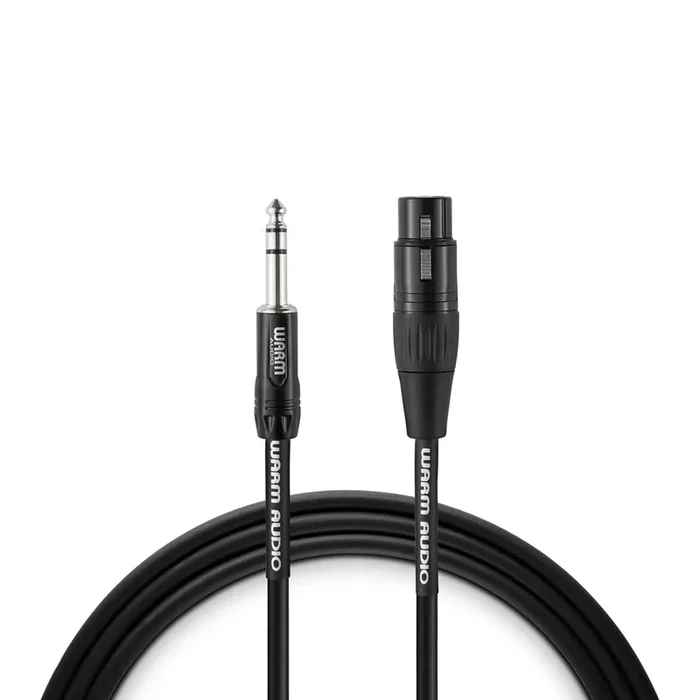 Warm Audio Pro Silver XLR Female to TRS Male Cable – 3-foot