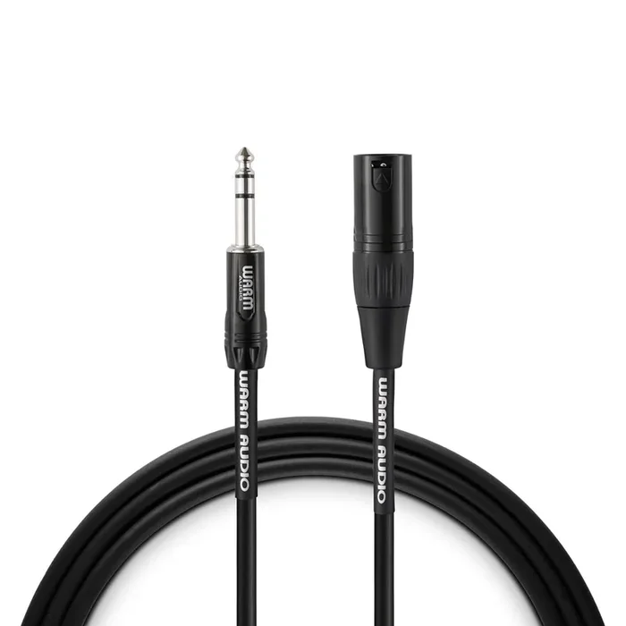 Warm Audio Pro Silver XLR Male to TRS Male Cable – 6-foot