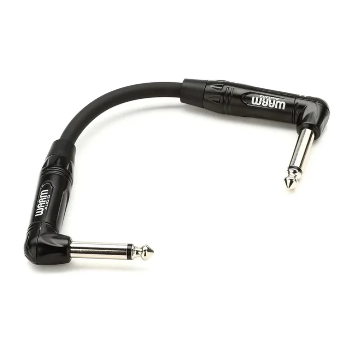 Warm Audio Pro-TS-2RT-6″ Pro Series Right Angle to Right Angle TS Patch Cable – 6″