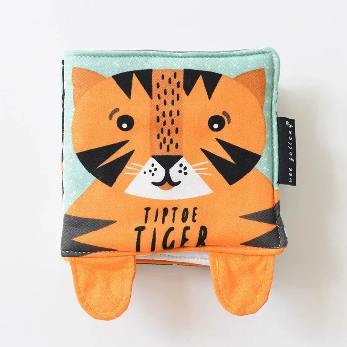 Wee Gallery tip toe tiger – baby’s first soft book