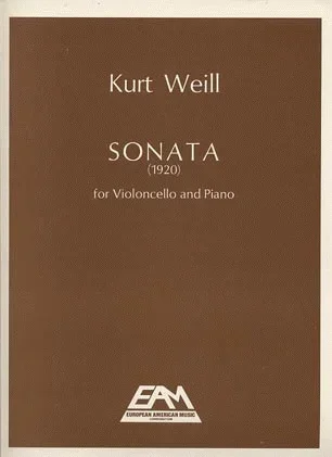 Weill, Kurt: Sonata for Cello and Piano, Out of Print