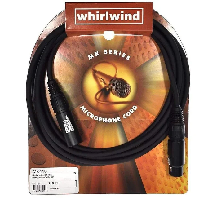 Whirlwind MK4 XLR 10′ Microphone Cable