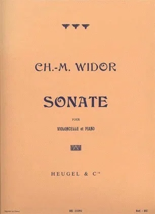 Widor, Charles Marie: Sonate (cello & piano)