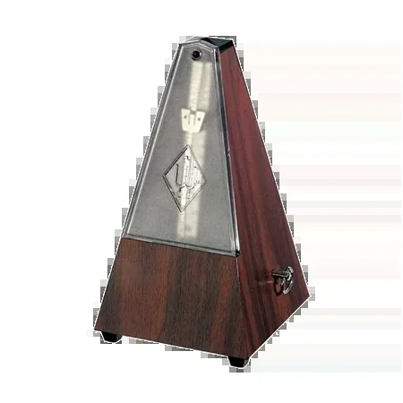 Wittner Metronome Plastic Walnut with Bell (Clear Front)