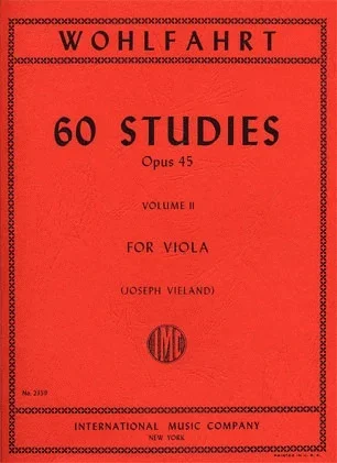 Wohlfahrt, F. (Vieland): 60 Studies Op. 45, Book 2 (viola)