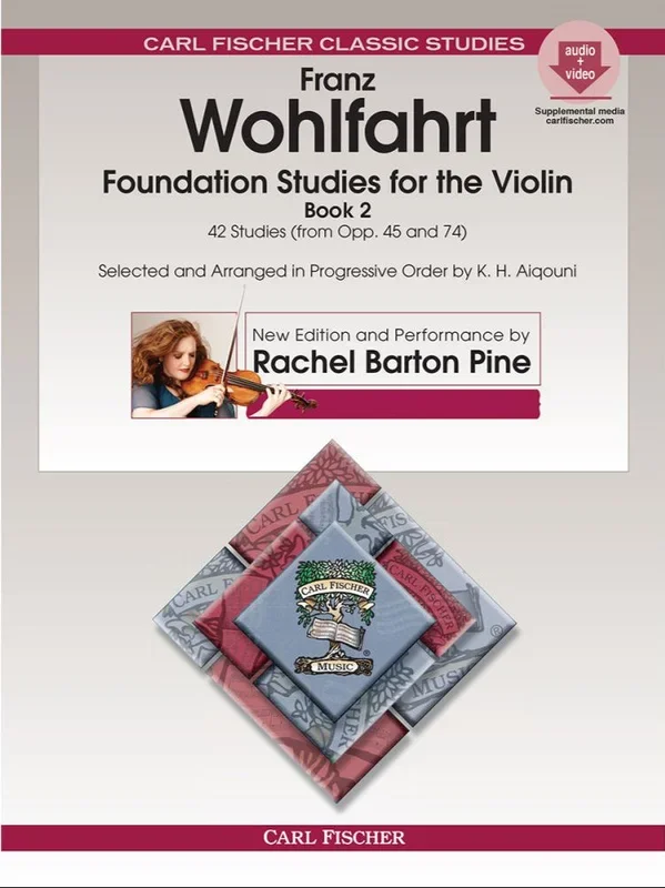 Wohlfahrt, Foundation Studies Book 2 for Violin with DVD (Fischer)