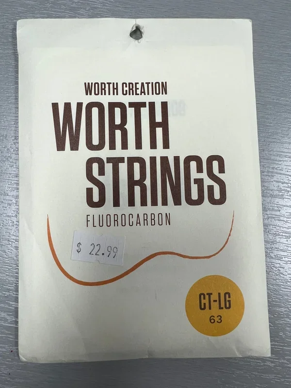 WORTH Clear Fluorocarbon Ukulele Strings – Clear Low G Set – Soprano, Concert, Tenor WORTH CT-LG