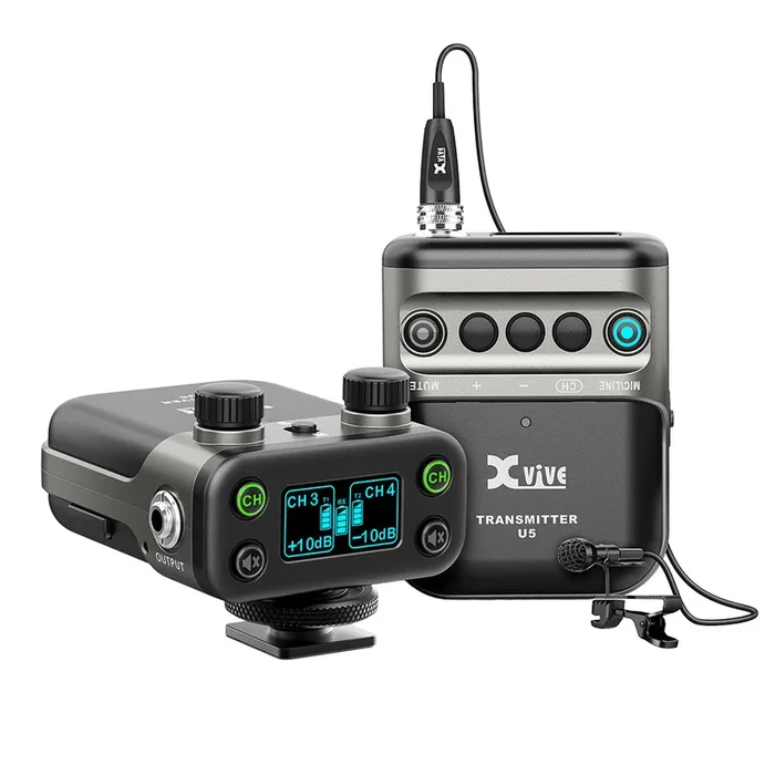 Xvive – U5 Camera-Mount W/Less Lav Mic Sys – 1 Trans