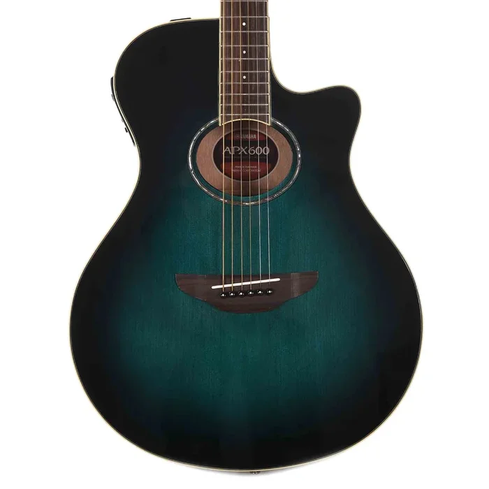 Yamaha APX600 Thinline Acoustic/Electric Guitar Oriental Blue Burst