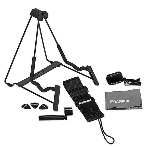 Yamaha AxPak Guitar Accessory Pack with Stand, Tuner, Cloth, Strap, Winder, and Picks
