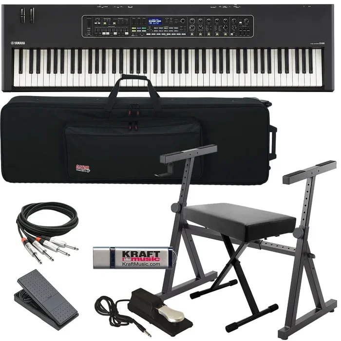 Yamaha CK88 Stage Keyboard STAGE ESSENTIALS BUNDLE