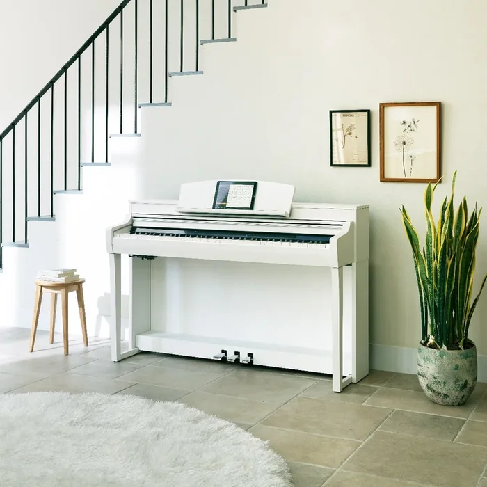 Yamaha Clavinova CSP-255 Digital Piano – Matte White