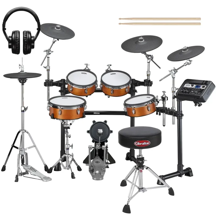 Yamaha DTX8K-M RW Electronic Drum Set – Real Wood DRUM ESSENTIALS BUNDLE