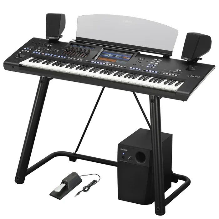 Yamaha Genos2 76-key Arranger Workstation Keyboard COMPLETE HOME BUNDLE