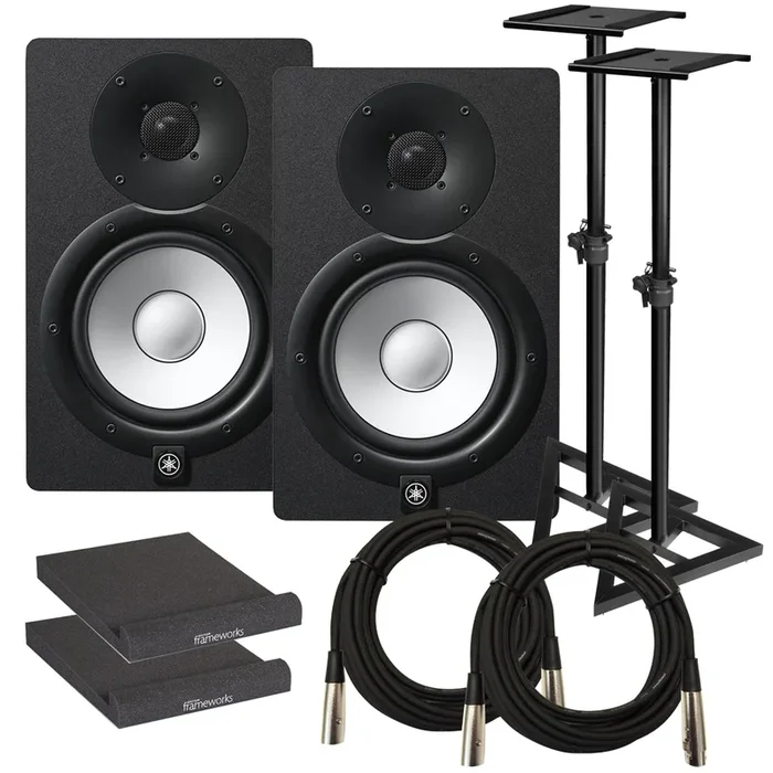 Yamaha HS7 6.5″ Powered Studio Monitor Speaker STUDIO KIT