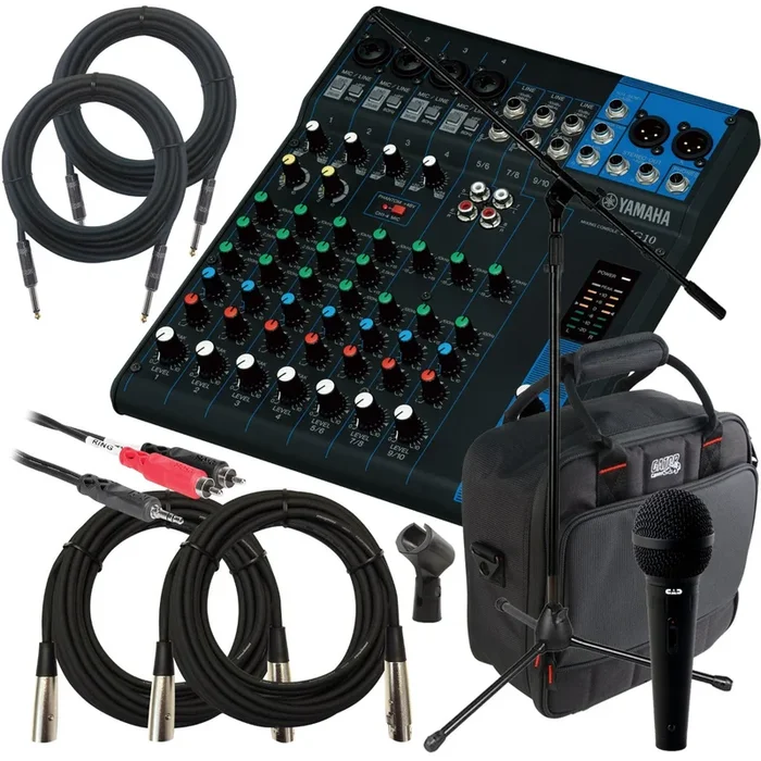 Yamaha MG10 10-Channel Compact Stereo Mixer PERFORMER PAK