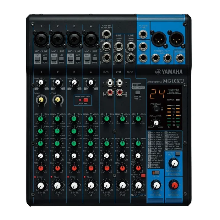 Yamaha MG10XU Mezclador Analógico de 10 Canales con Efectos e Interfaz USB