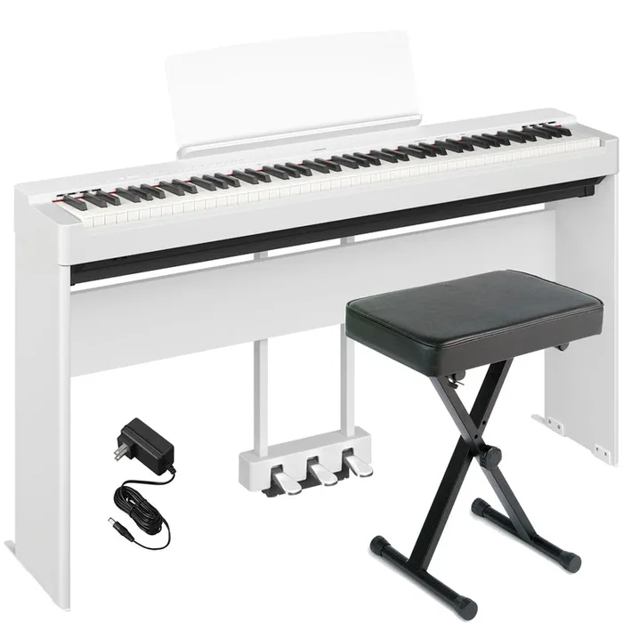 Yamaha P-225 Digital Piano – White HOME PAK