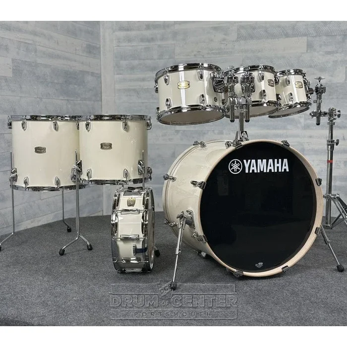 Yamaha Stage Custom Birch 7pc Drum Set 22/8/10/12/14/16/14 Classic White