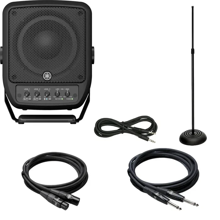 Yamaha STAGEPAS100BTR 6.5″ Battery Powered PA with 3 Channel Mixer STAGE RIG
