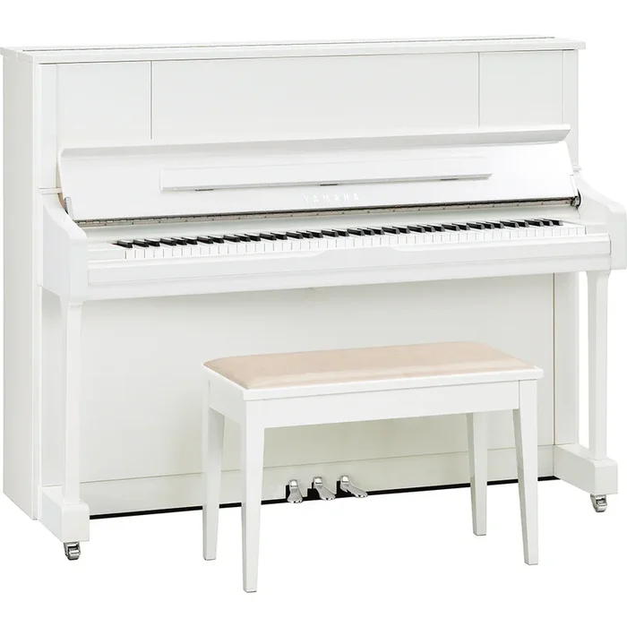 Yamaha U1J Upright Piano – Polished White