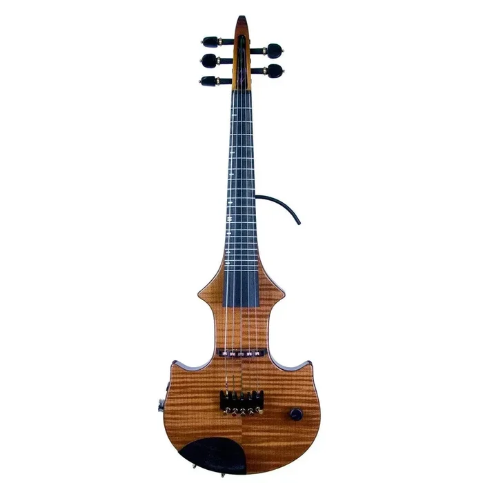 ZETA JV45 Jazz Fusion Violín eléctrico de 5 cuerdas con trastes, arce tostado miel