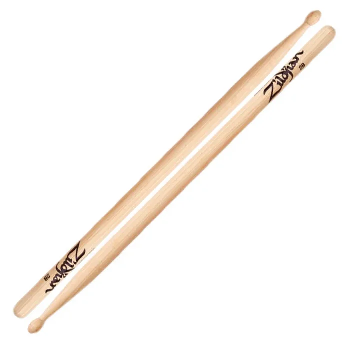 Zildjian 2BWN 2B Wood Tip Hickory Drumsticks