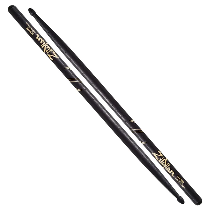 ZILDJIAN 5ACB ACORN BLACK DRUM STICKS – 5A