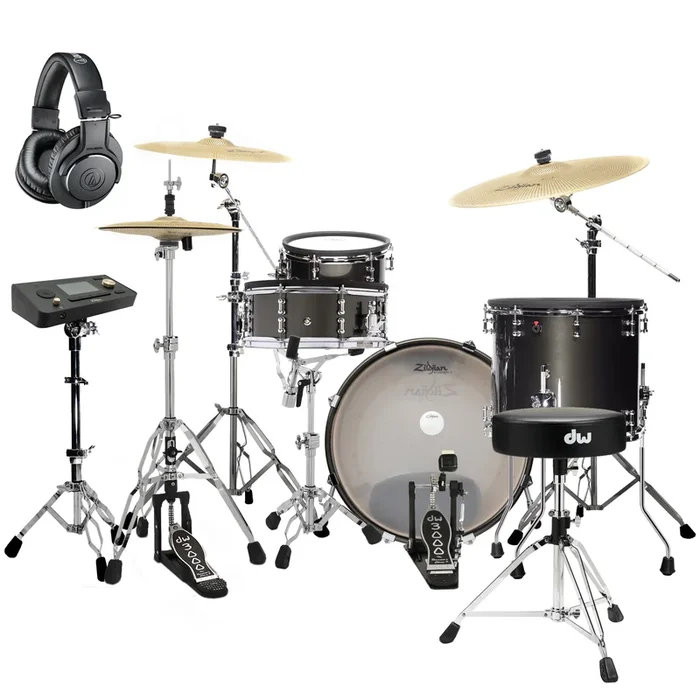 Zildjian ALCHEM-E Gold Electronic Drum Kit DRUM ESSENTIALS BUNDLE