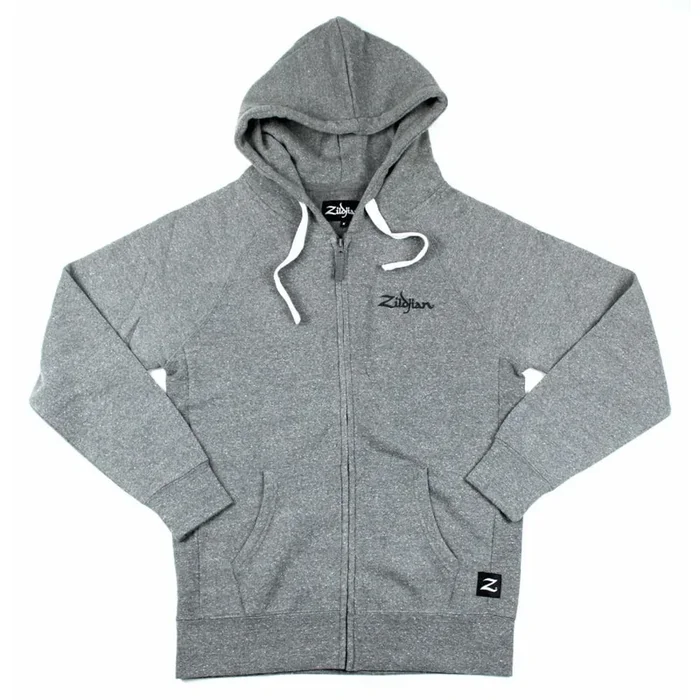 Zildjian Gray Zip Up Logo Hoodie 2XL